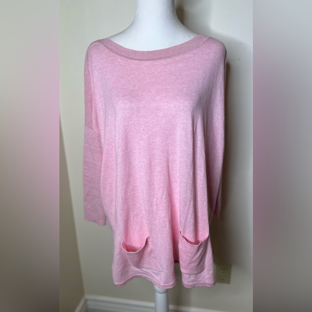 Lilly Pulitzer Cobo Coolmax Sweater Heathered Pink Tropic Tint Size XS